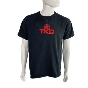 Gildan Men’s Distressed TKD Short Sleeve Black Tee